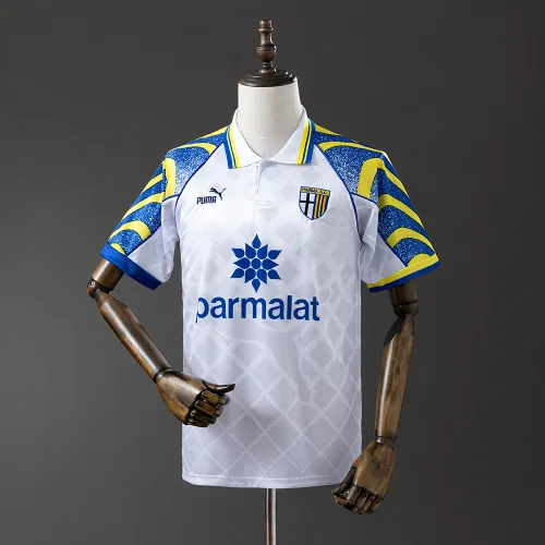 95-96 Parma Away Retro Soccer Jersey