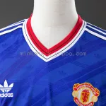 86/88 Manchester United Second Away Retro Long Sleeve Jersey