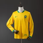 Copa del Mundo 2006 Brasil Home Long Sleeve Retro soccer Jersey