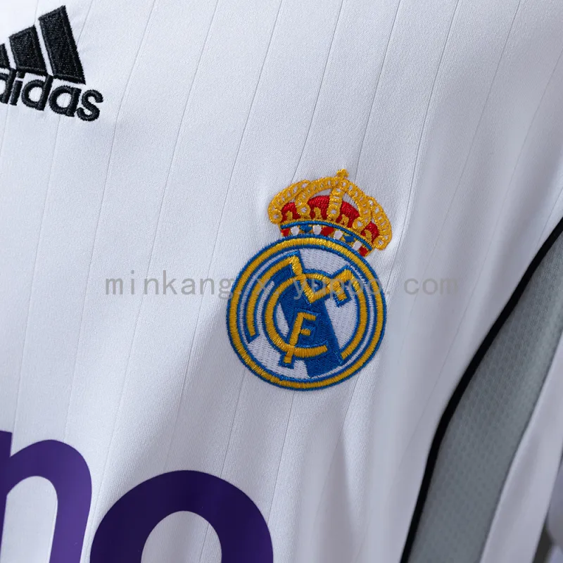 06/07 Real Madrid Home Retro Long Sleeve Jersey