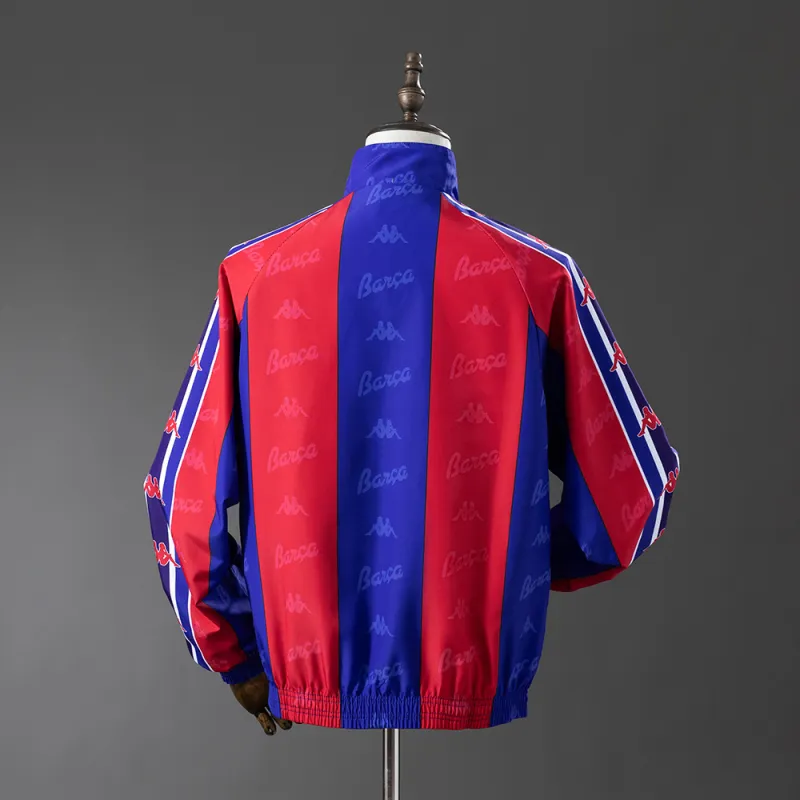 25/26 Barcelona Trench Coat Reversible Green and Red Windbreaker