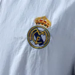 25/26 Real Madrid Trench Coat Reversible Black and White Windbreaker