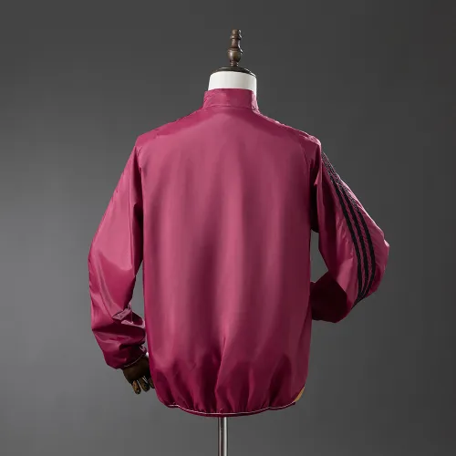 25/26 Real Madrid Beige and Red Reversible Jacket Windbreaker