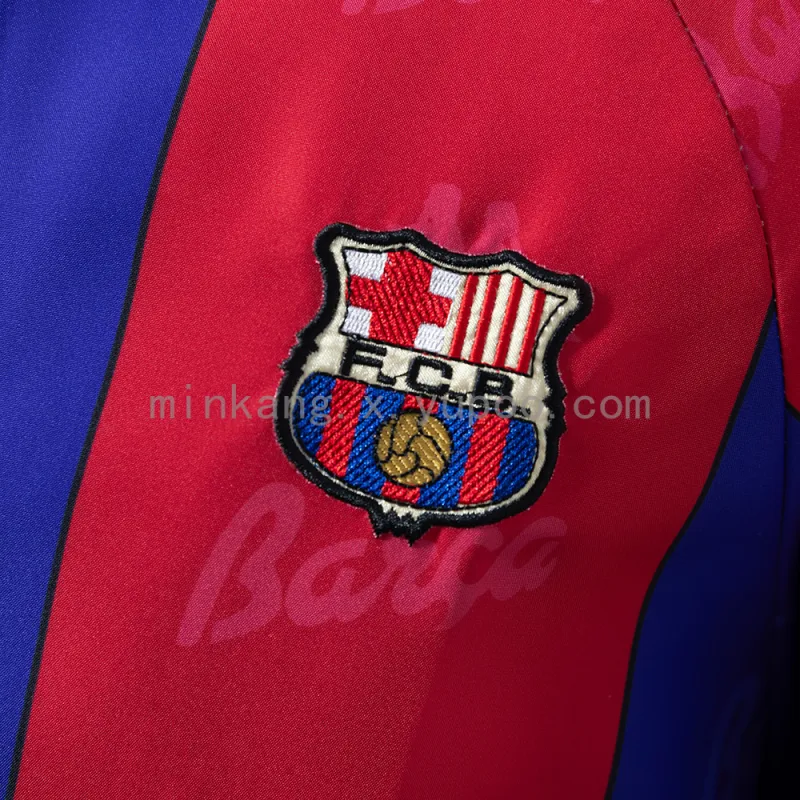 25/26 Barcelona Trench Coat Reversible Green and Red Windbreaker