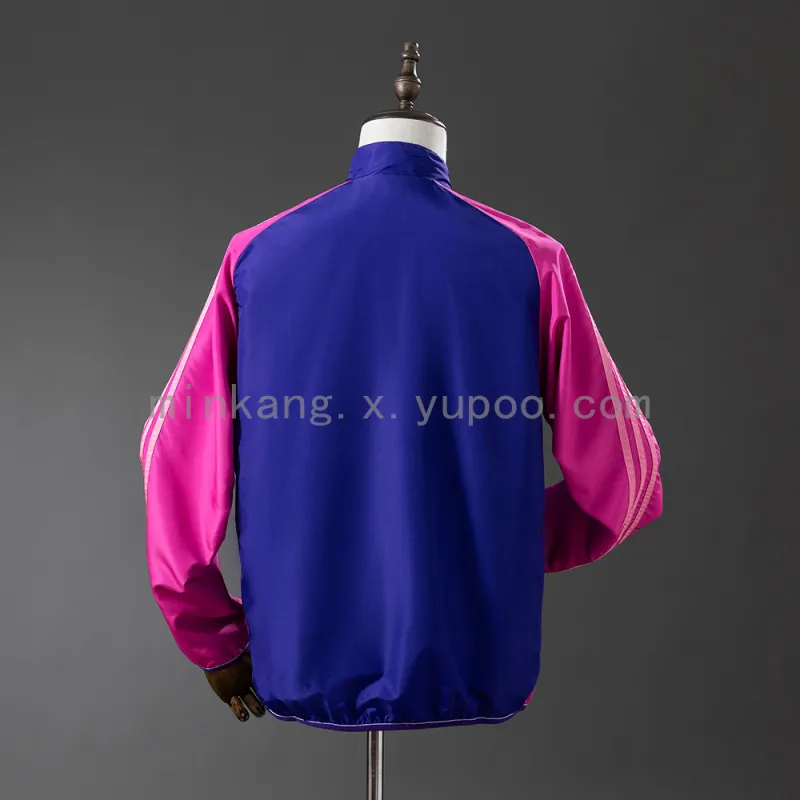 2025 Germany Trench Coat Reversible Purple and White Windbreaker