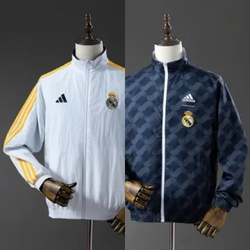 25/26 Real Madrid Trench Coat Reversible Windbreaker