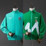 2025 Mexico Trench Coat Omkeerbaar Groen en Blauw Windjack 2025 Mexico Trench Coat Omkeerbaar Groen en Blauw Windjack