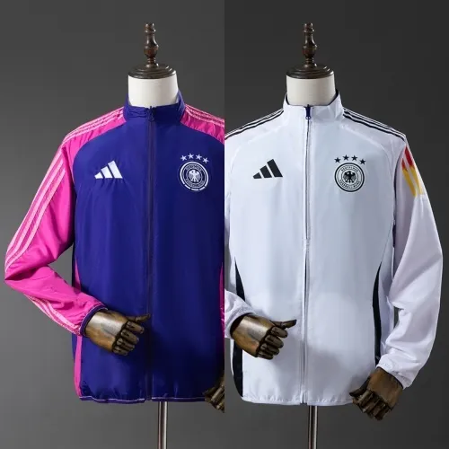 2025 Germany Trench Coat Reversible Purple and White Windbreaker