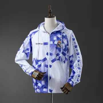 25/26 Real Madrid White Windbreaker