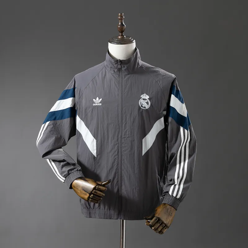 25/26 Real Madrid grey Windbreaker