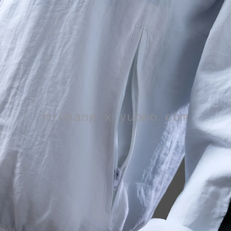 25/26 Real Madrid Trench Coat Reversible Black and White Windbreaker