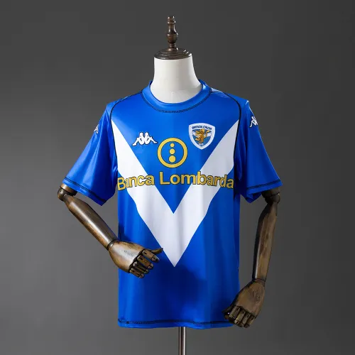 03-04 Brescia Calcio Home Retro Soccer Jersey