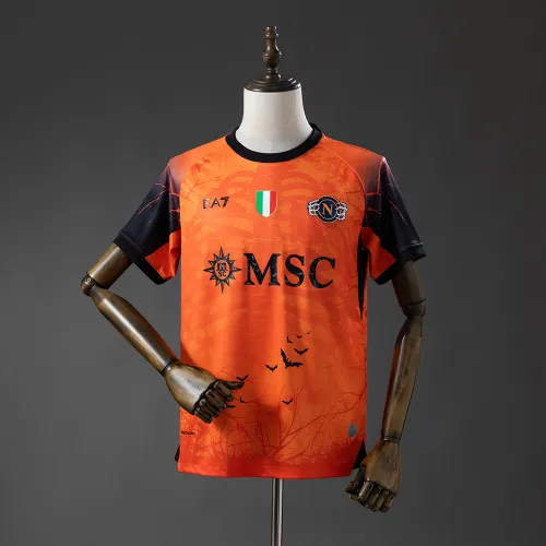 25/26 Camisola de futebol laranja do Napoli