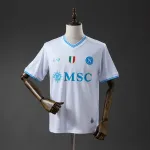 Camisa de futebol do Nápoles para jogos fora de casa da Liga dos Campeões 2025/2026 25/26 Napoli Away Champions League Soccer Jersey