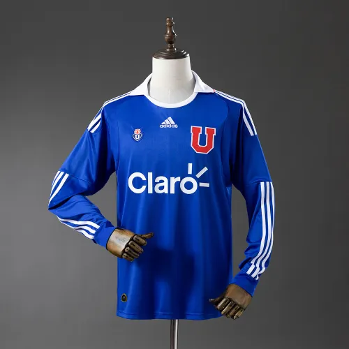 11/12 Thuiswedstrijdshirt met lange mouwen in retrostijl van de Universidad de Chile