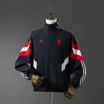 25-26 Manchester United Black Windbreaker