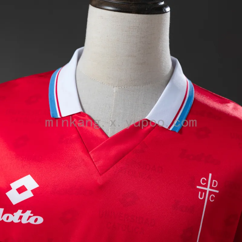 Camisola de manga comprida retro do Club Deportivo Universidad Catolica Away 96/97