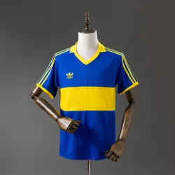 85/86 Boca Juniors Home Retro Soccer Jersey product image