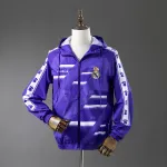 Veste coupe-vent violette du Real Madrid 25/26 Veste coupe-vent violette Real Madrid 25/26