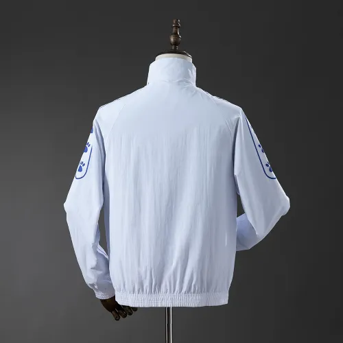 25/26 Real Madrid Trench Coat Reversible White and Purple Windbreaker