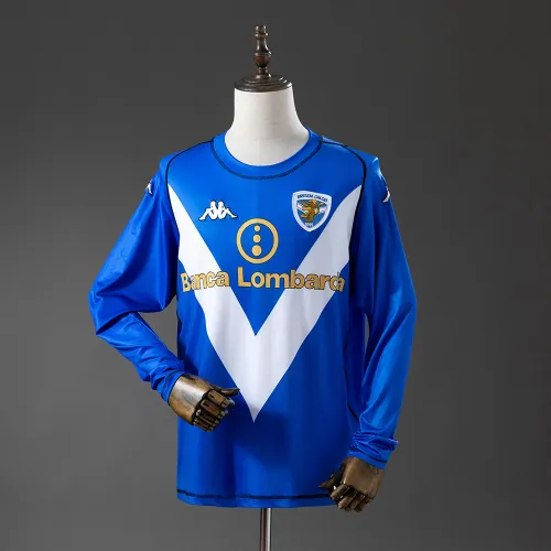 03-04 Brescia Calcio Home Retro Long Sleeve Jersey