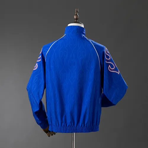 2025 Japan Trench Coat Reversible White and Blue Windbreaker