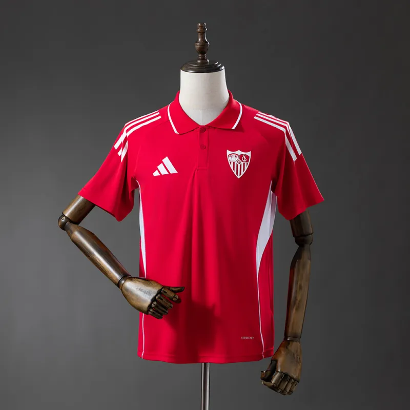 25/26 Camisola POLO vermelha do Sevilha