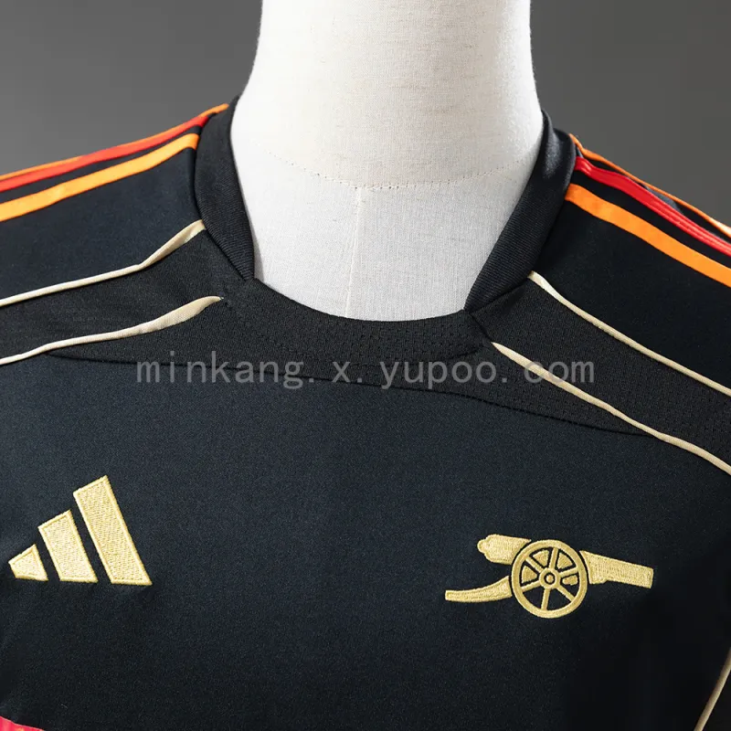 25/26 Arsenal Retro/style collaboration Black soccer Jersey