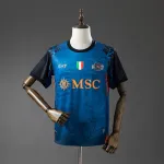25/26 Napoli Maillot de football bleu Halloween 25/26 Napoli Halloween Blue Soccer Jersey