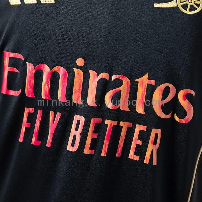 25/26 Arsenal Retro/style collaboration Black soccer Jersey