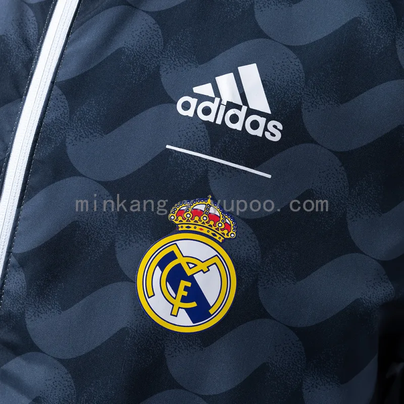 25/26 Real Madrid Trench Coat Reversible Windbreaker