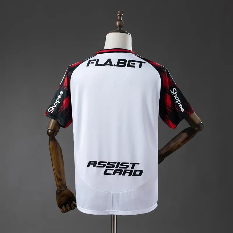 25/26 Flamengo Away All Sponsor Soccer Jersey